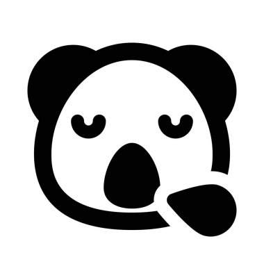 Koala burundan ter damlalarıyla horluyor.