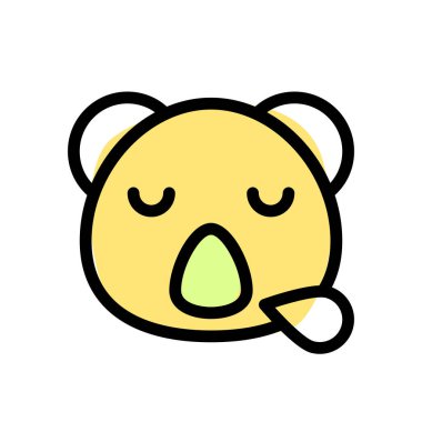 Koala burundan ter damlalarıyla horluyor.