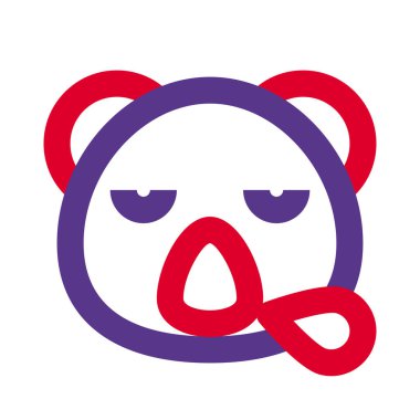 Koala burundan ter damlalarıyla horluyor.