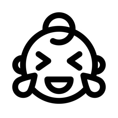 Gürültülü bebek resmi temsilcisiyle gülüyorlar.