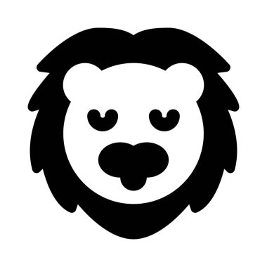 İzole edilmiş bir yerde dalgın aslan ifadesi