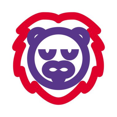 İzole edilmiş bir yerde dalgın aslan ifadesi