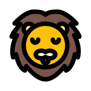 İzole edilmiş bir yerde dalgın aslan ifadesi