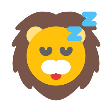 Uyuyan Aslan İfade Kurye 'de paylaşılan resimli temsili