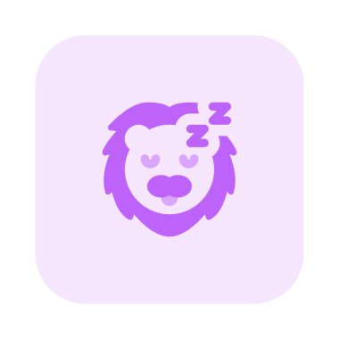 Uyuyan Aslan İfade Kurye 'de paylaşılan resimli temsili