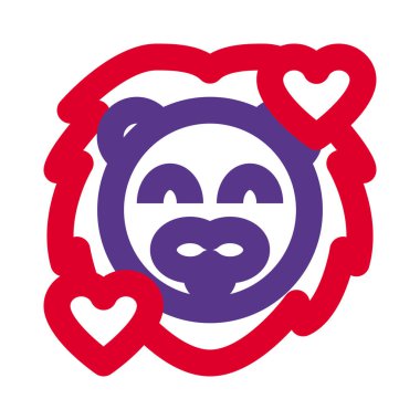 Gülen aslan ve kalp yüz ifadeleri etrafında dönüyor.