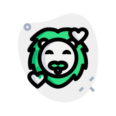 Gülen aslan ve kalp yüz ifadeleri etrafında dönüyor.