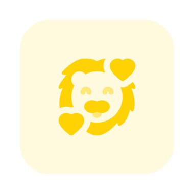 Gülen aslan ve kalp yüz ifadeleri etrafında dönüyor.