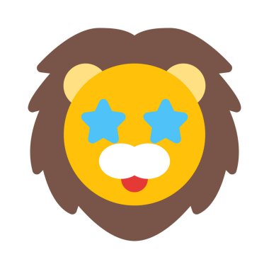 Aslan gözlerinde takılı kalmış yıldız.