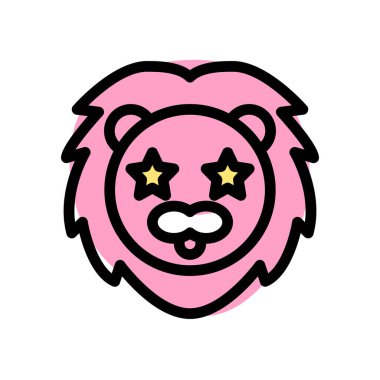 Aslan gözlerinde takılı kalmış yıldız.