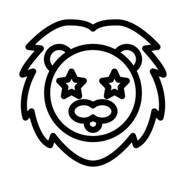 Aslan gözlerinde takılı kalmış yıldız.