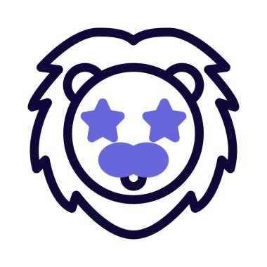 Aslan gözlerinde takılı kalmış yıldız.