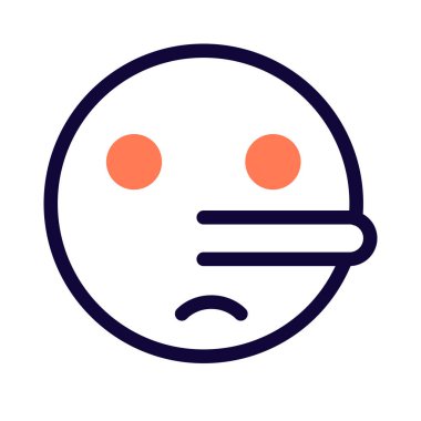 Yalan ifade ifadelerini temsil eden uzun burun uzaması