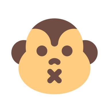 Maymun ağzı mühürlü emoji mesajda paylaşıldı