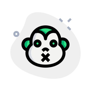 Maymun ağzı mühürlü emoji mesajda paylaşıldı