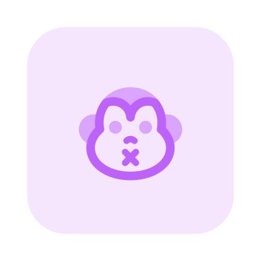 Maymun ağzı mühürlü emoji mesajda paylaşıldı