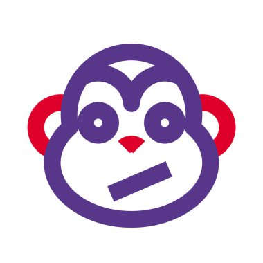 Kurye için kafası karışmış maymun yüz ifadesi emojisi