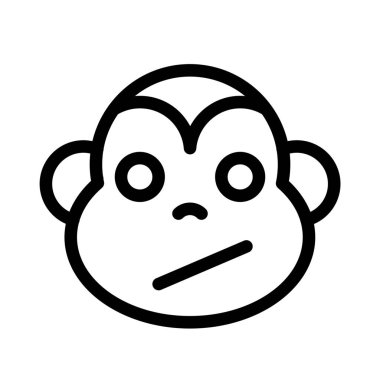 Kurye için kafası karışmış maymun yüz ifadesi emojisi