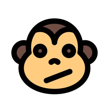 Kurye için kafası karışmış maymun yüz ifadesi emojisi
