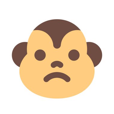 Üzgün maymun somurtkan resim temsilcisi sohbet simgesi
