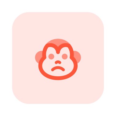 Üzgün maymun somurtkan resim temsilcisi sohbet simgesi