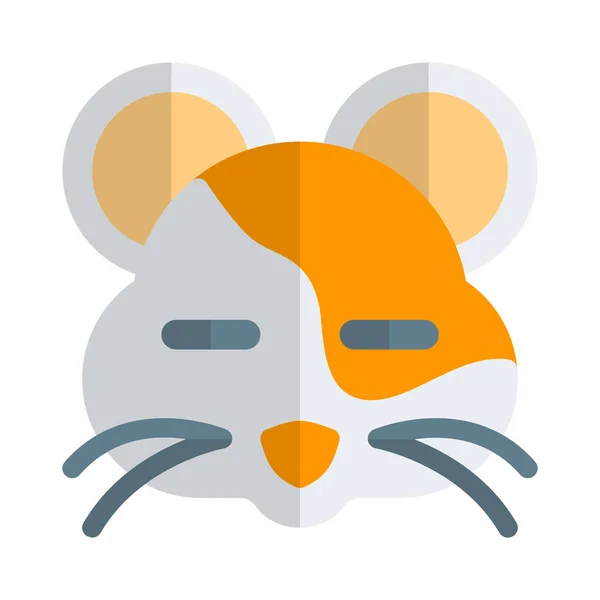 Hamster Com Olhos Fechados Emoji Expressão Facial — Vetor de Stock