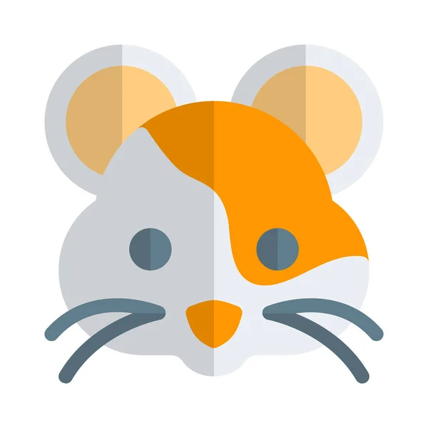 Hamsters Roedores Popular Casa Pequeña Mascotas Cara Emoji — Vector de stock
