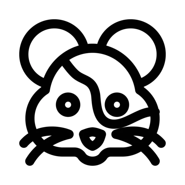 Hamsters Rongeurs Populaires Petits Animaux Domestiques Visage Emoji — Image vectorielle