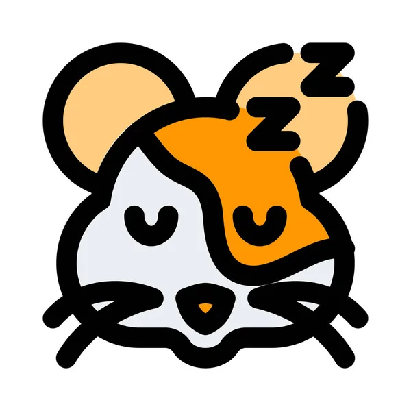 Emoticon Sono Hamster Com Alfabetos Redor — Vetor de Stock