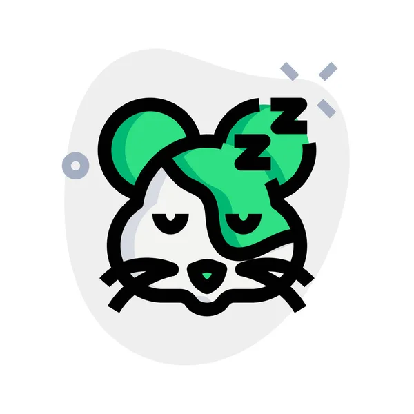 Emoticon Sono Hamster Com Alfabetos Redor — Vetor de Stock