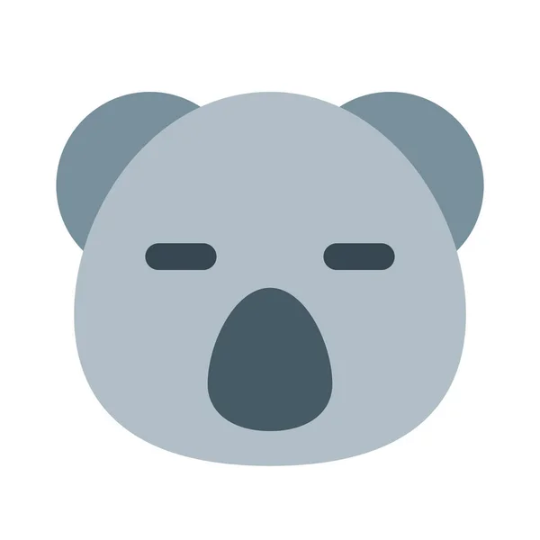 Koala Mit Großen Augen Emoticon Sozialen Medien Geteilt — Stockvektor