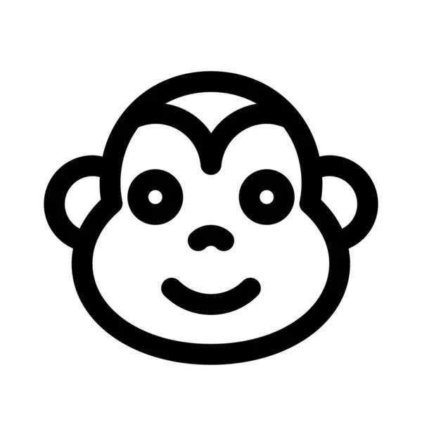 Representação Pictórica Emoji Macaco Para Chat — Vetor de Stock