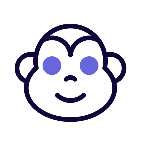 Representação Pictórica Emoji Macaco Para Chat —  Vetores de Stock