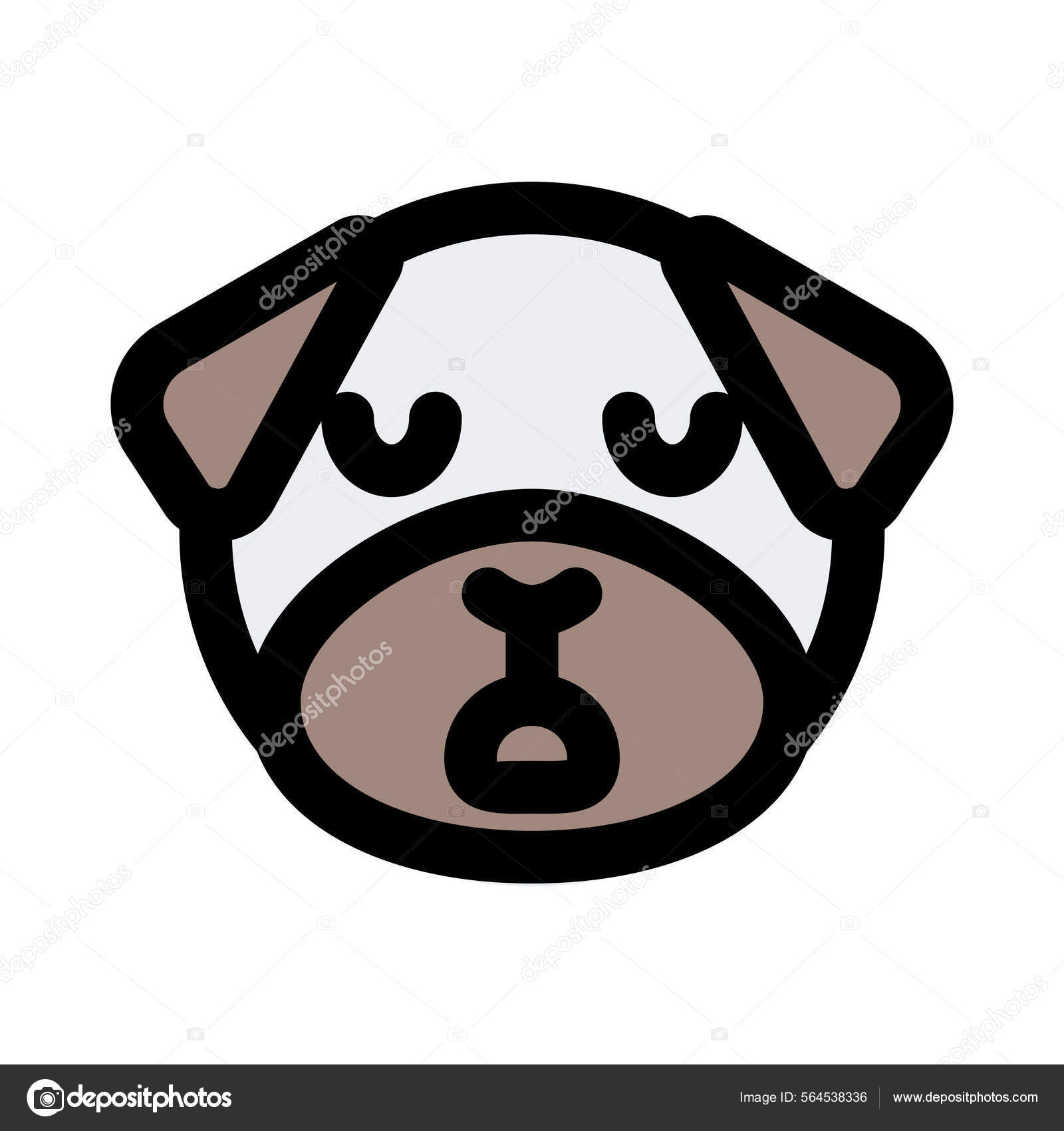 睡梦中的哈巴狗与情感图解在线共享图库矢量图©get4net 564538336