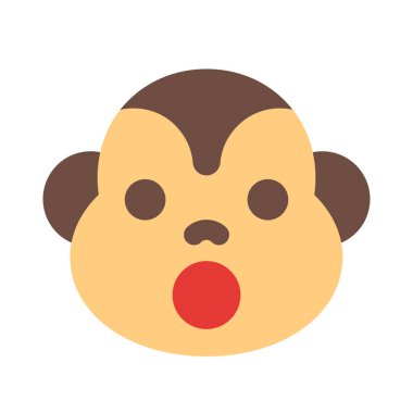 Şok yüz ifadesi, ağzı açık maymun ifadesi.