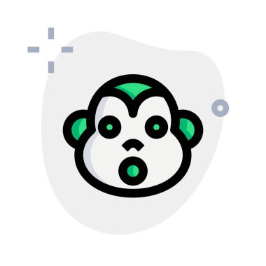 Şok yüz ifadesi, ağzı açık maymun ifadesi.