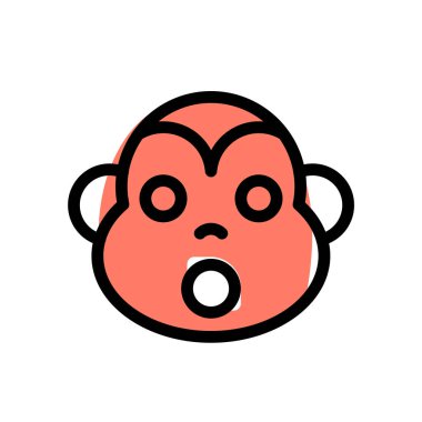 Şok yüz ifadesi, ağzı açık maymun ifadesi.