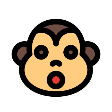 Şok yüz ifadesi, ağzı açık maymun ifadesi.