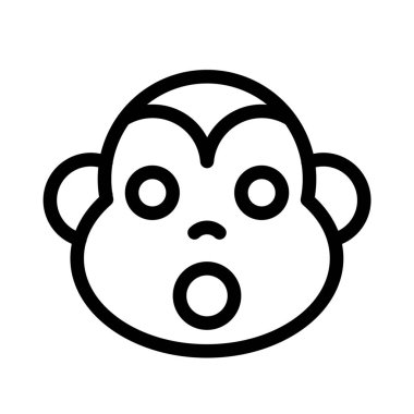 Şok yüz ifadesi, ağzı açık maymun ifadesi.