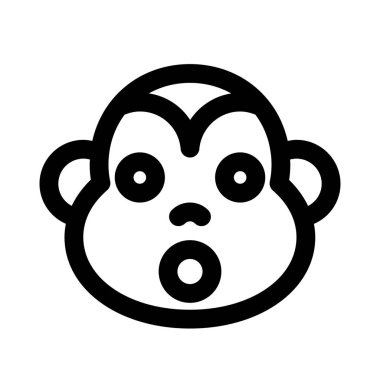 Şok yüz ifadesi, ağzı açık maymun ifadesi.