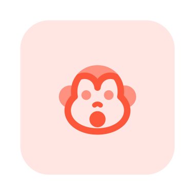 Şok yüz ifadesi, ağzı açık maymun ifadesi.