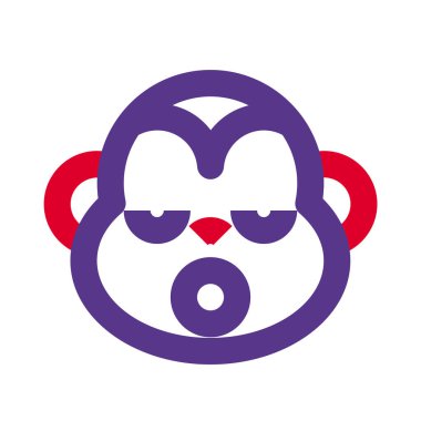 Çevrimiçi olarak paylaşılan duygu simgesi olan uykulu maymun