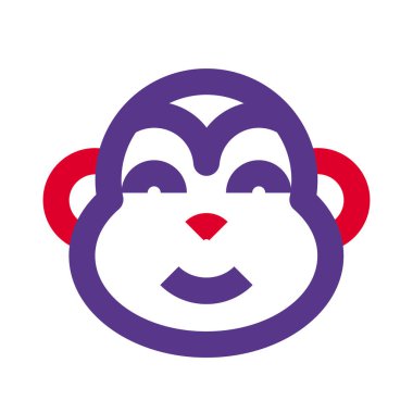 Mutlu gülümseyen maymun yüzü, gözleri kapalı emoji.