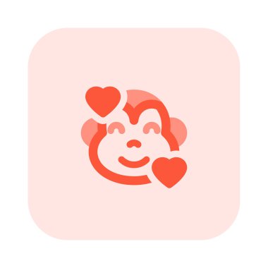 Gülen maymun ve kalp yüz ifadeleri etrafında dönüyor.