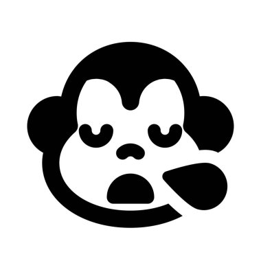 maymun burundan ter damlatarak horluyor