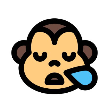 maymun burundan ter damlatarak horluyor