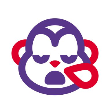 maymun burundan ter damlatarak horluyor