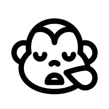 maymun burundan ter damlatarak horluyor