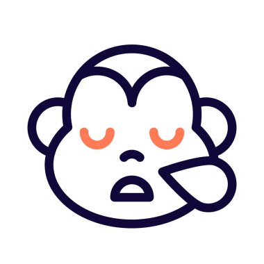 maymun burundan ter damlatarak horluyor