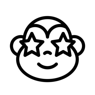 Maymun gözlerinde takılı kalmış bir yıldız.